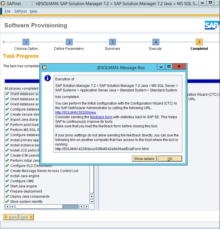 Post installation steps in sap solution manager 7 0